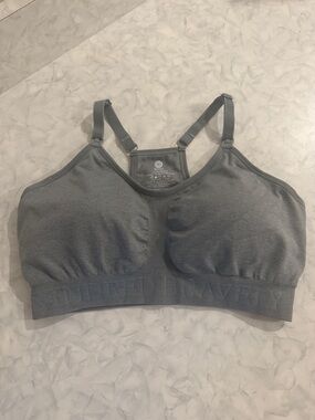 Kindred Bravely Gray Seamless Nursing Sports Bra